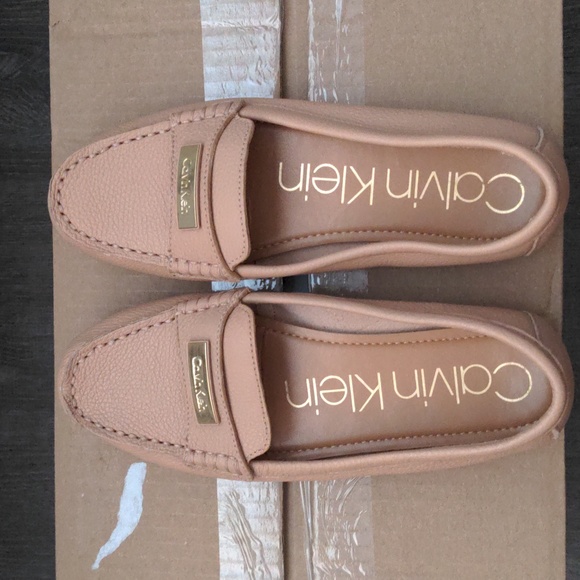 Calvin Klein Leta Blush Pink Loafers - Picture 3 of 7